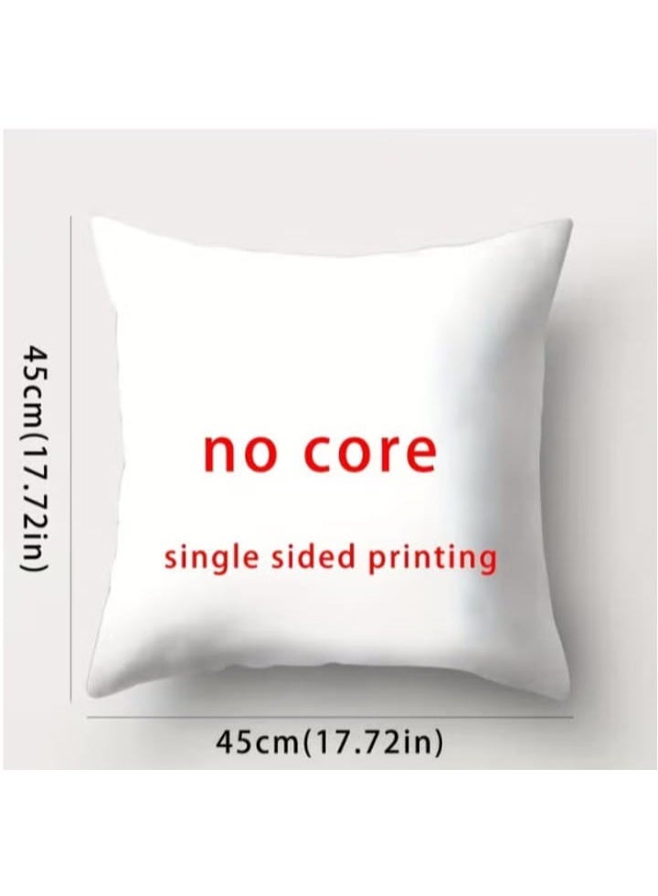 4 أغطية وسائد رمضانية مزخرفة بفانوس إسلامي سداسي - Image 3