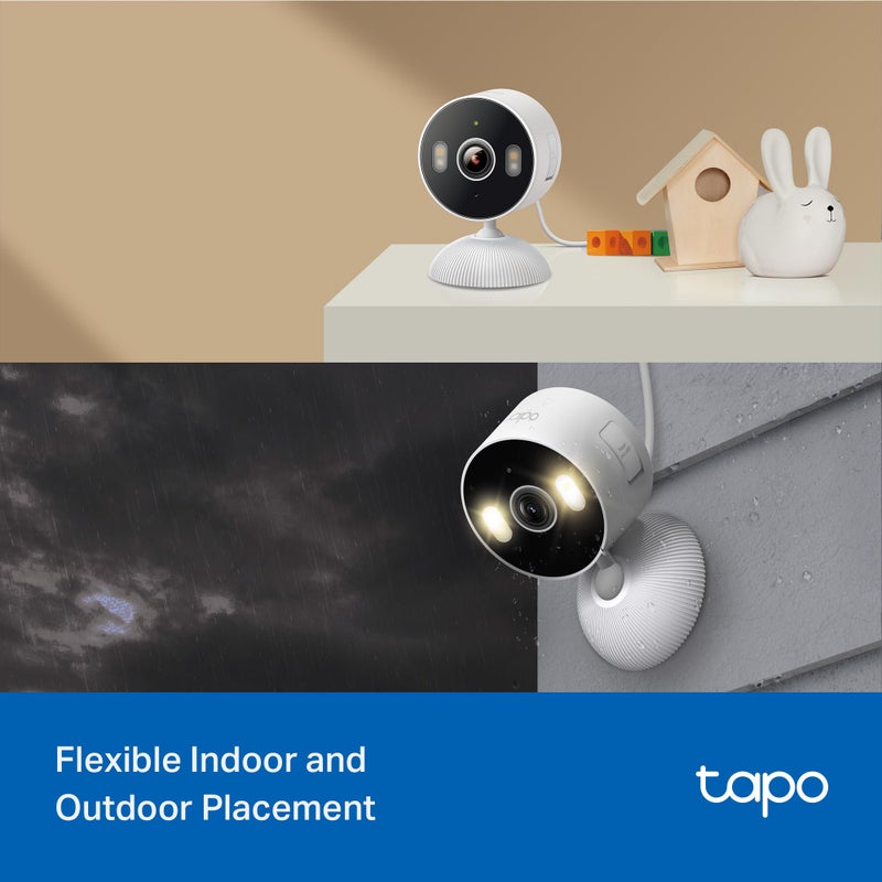Tapo 2K Indoor/Outdoor Wired Security Camera - Works as a Baby Monitor & Pet Camera, Person/Motion/Baby Cry Detection, 2-Way Audio, Siren, Subscription-Free Local Storage or Optional Cloud, C113 - Image 2