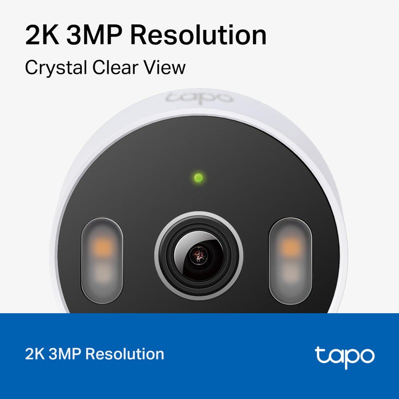Tapo 2K Indoor/Outdoor Wired Security Camera - Works as a Baby Monitor & Pet Camera, Person/Motion/Baby Cry Detection, 2-Way Audio, Siren, Subscription-Free Local Storage or Optional Cloud, C113 - Image 3