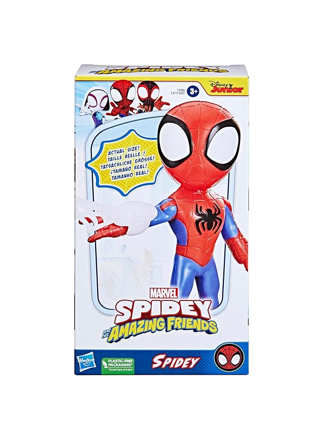 SPIDERMAN Supersized Spidey 9 Inch Action Figure Preschool Super Hero Toy For Kids Ages 3 And Up Multicolor - Image 2