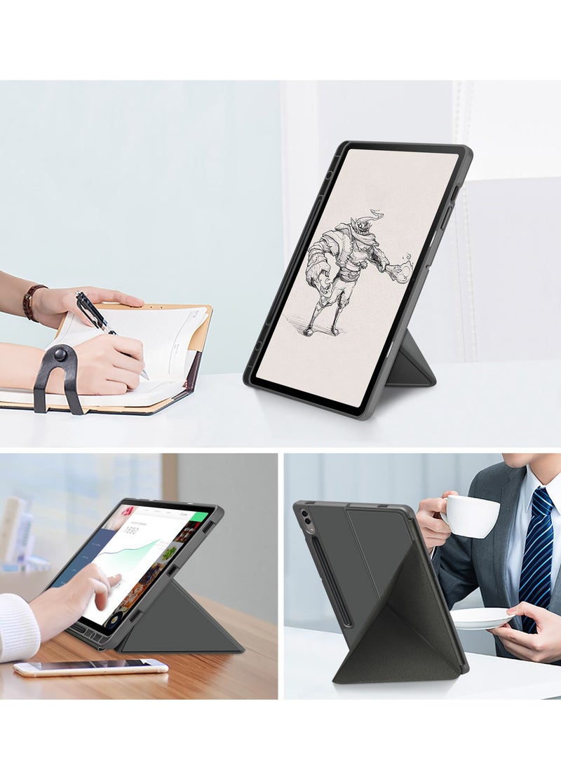 Protective Tablet Case for Samsung Galaxy Tab S9+(S9 Plus) 12.4in 2023, Premium PU Leather u0026 Soft TPU Back Cover, Multi-Viewing Angles, Auto Wake/Sleep with Pen Holder - Image 5