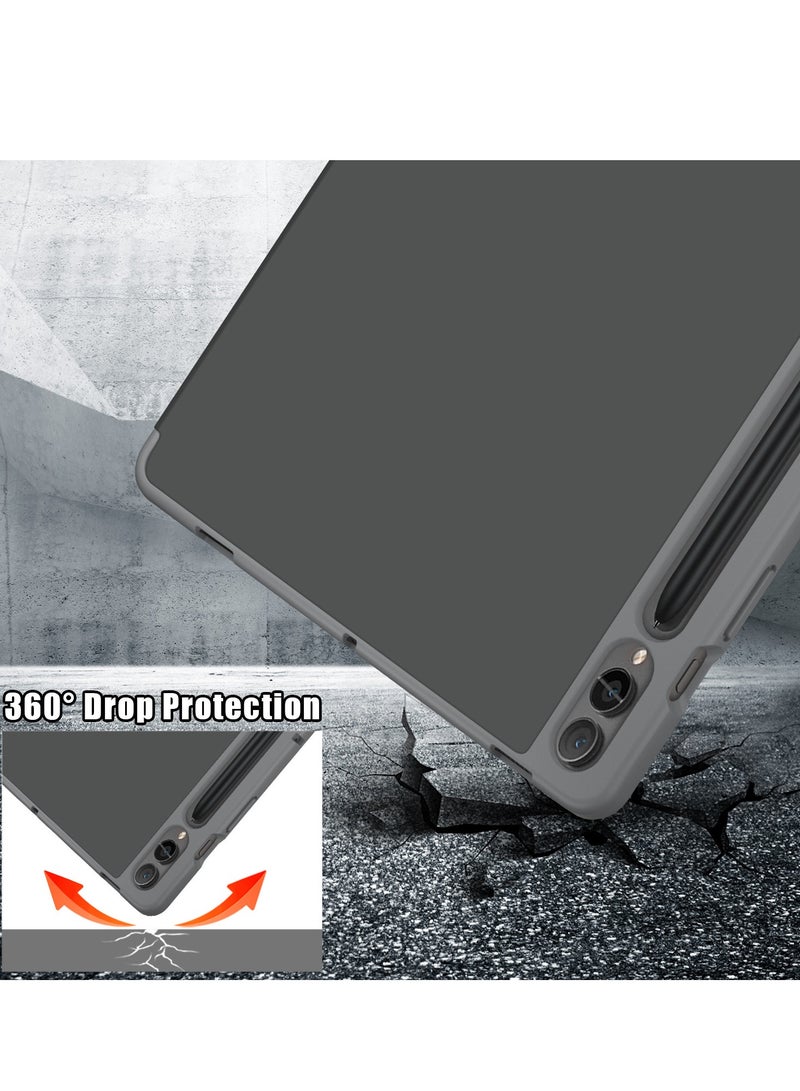 Protective Tablet Case for Samsung Galaxy Tab S9+(S9 Plus) 12.4in 2023, Premium PU Leather u0026 Soft TPU Back Cover, Multi-Viewing Angles, Auto Wake/Sleep with Pen Holder - Image 4