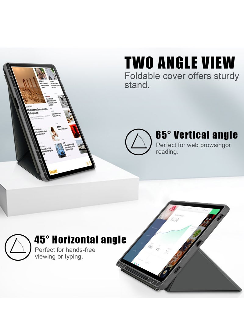 Protective Tablet Case for Samsung Galaxy Tab S9+(S9 Plus) 12.4in 2023, Premium PU Leather u0026 Soft TPU Back Cover, Multi-Viewing Angles, Auto Wake/Sleep with Pen Holder - Image 3