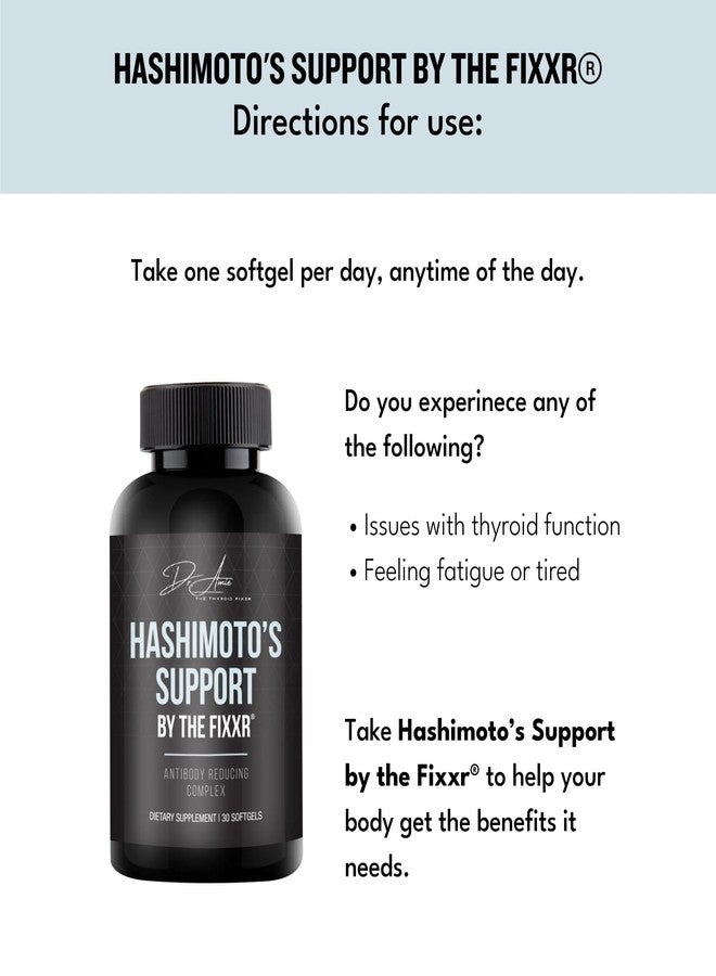 Fixxr Hashimoto's Support by Dr. Amie | Antibody Reducing Complex | 30 Day Supply, 30 Softgels - Image 4