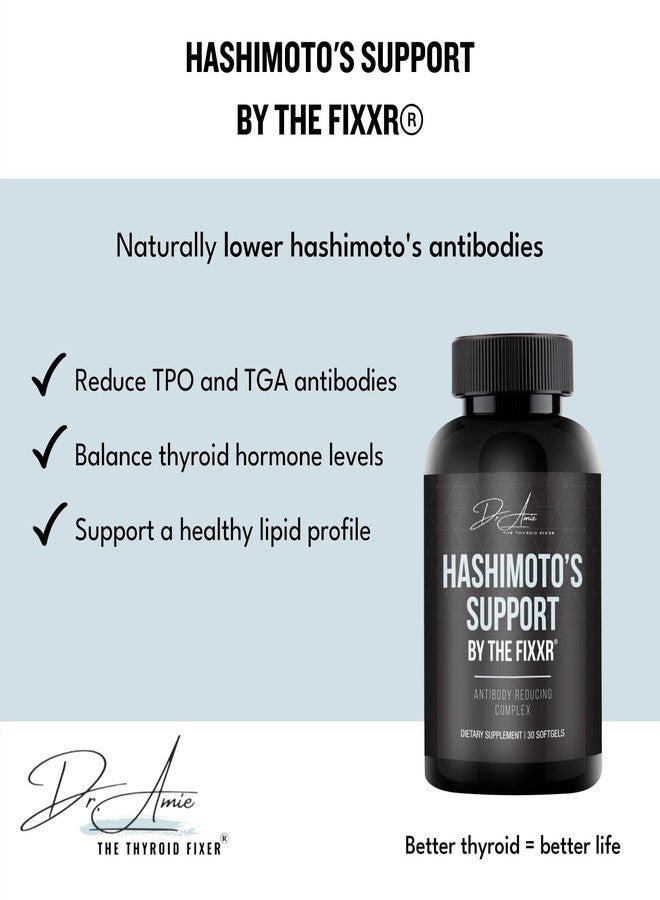 Fixxr Hashimoto's Support by Dr. Amie | Antibody Reducing Complex | 30 Day Supply, 30 Softgels - Image 2