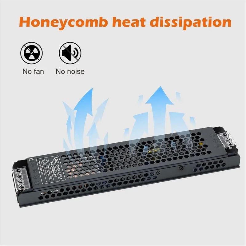 200W 12V LED Lighting Driver Mute Power Supply 24V Adapter For LED Strip Converter - Image 5