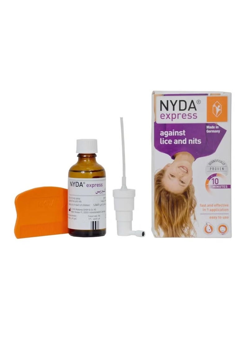 نايدا اكسبريس محلول للتخلص من القمل وبيضه في 10 دقائق فقط - 50 مل - Image 1