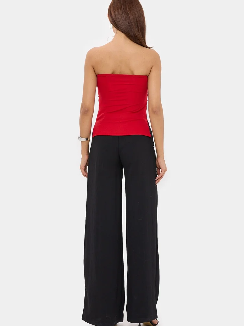 HICCUP Strapless Solid Top with Side-Slits