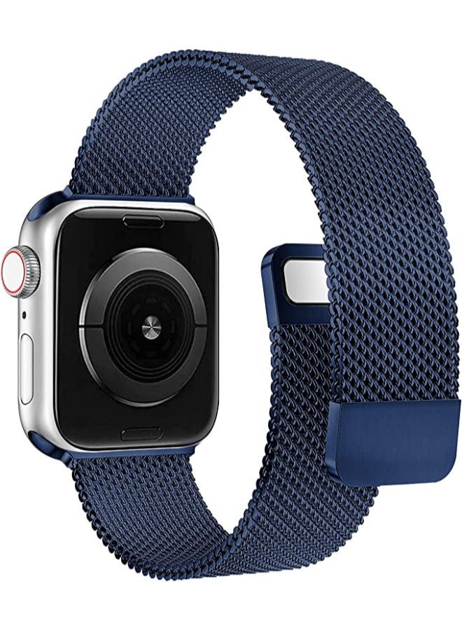 SHOPI Apple Watchband MAGMETIC  42mm / 44mm / 45mm Apple Watch Strap For Apple Watch Series 7 / 6 / SE / 5 / 4 / 3 / 2 / 1, 42mm / 44mm / 45mm Blue - Image 2