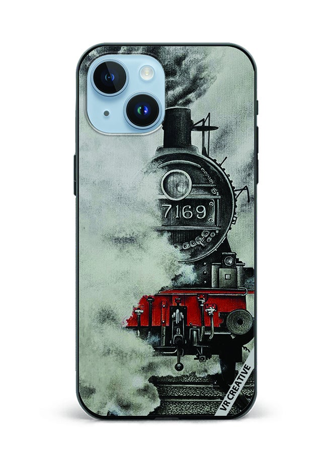 VR CREATIVE Protective Case Cover For Apple iPhone 15 Plus Harry Potter Train Design Multicolour - Image 1