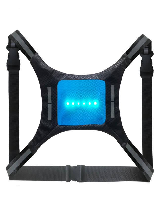 LED Reflective Vest USB Rechargeable Remote Control Turn Signal Light Vest Bicycle Warning Vest - Image 5
