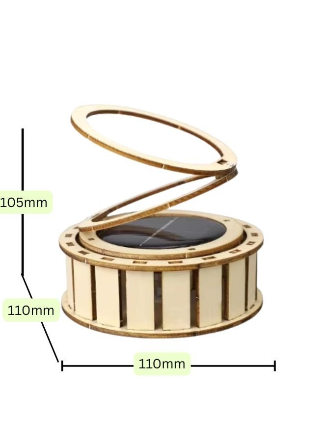 Fatio STEM Toy, Wooden Sun Dial, Solar-Powered Montessori Toy, DIY 3D puzzle, eco-friendly, handmade, educational toy - Image 2