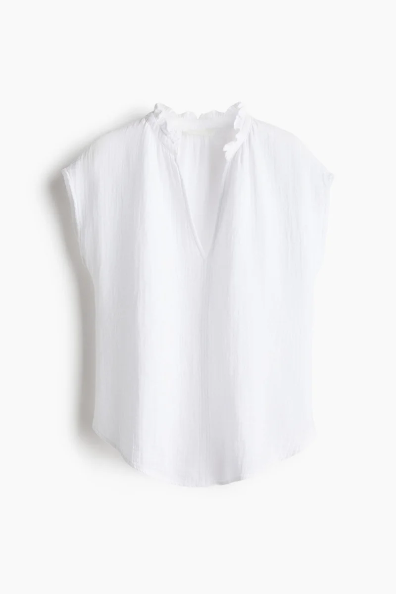 H&M Cotton muslin blouse
