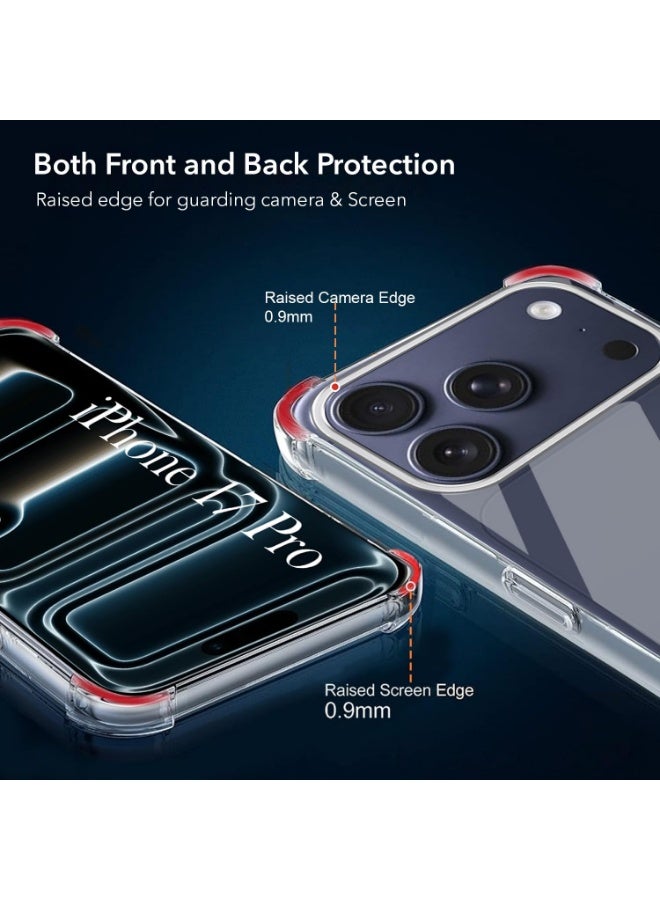 IPhone 17 Pro Case Clear Shockpoof Reinforced Corners Slim Fit Soft Flexible TPU Bumper Phone Case for iPhone 17 Pro,Crystal Clear - Image 2