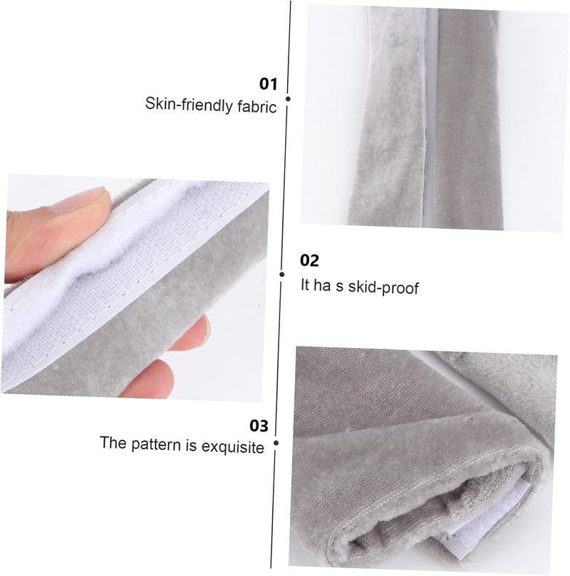 Vosarea Non Slip Refrigerator Handle Cover Gray Door Protector Sleeve for Fridge and Freezer Skid Oil Resistant Appliance Handle Sleeve Easy to Install and Remove Comfortable Winter Use - Image 2
