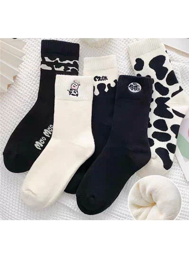 عرض زوجين من الشرابات الحريمي الطويلة فوطة مبطن – لتدفئة القدم وراحة طوال اليوم - Image 1