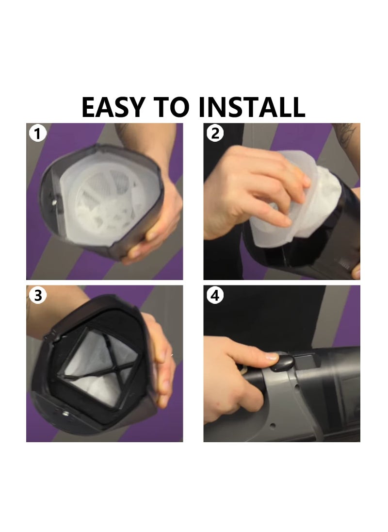 KASTWAVE - 6 Pack Dust Cup Filters For Shark Cordless Hand Vac For Sv780/ Sv75Z/ Sv728N/ Sv726N Compared To Part Xf769/ Xsb726N - Image 1