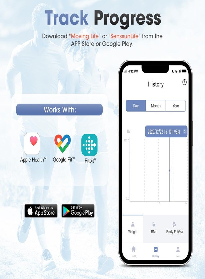 AGM ميزان AGM الذكي لقياس وزن الجسم، ميزان رقمي للحمام لقياس وزن الجسم ونسبة الدهون فيه، ميزان رقمي لاسلكي بتقنية بلوتوث لقياس مؤشر كتلة الجسم، جهاز مراقبة تكوين الجسم مع تطبيق للهواتف الذكية، سعة 400 رطل/180 كجم (وردي) - Image 3