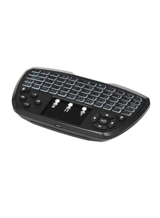 Generic Backlit 2.4GHz Wireless Keyboard with Touchpad - Spanish Black - Image 4