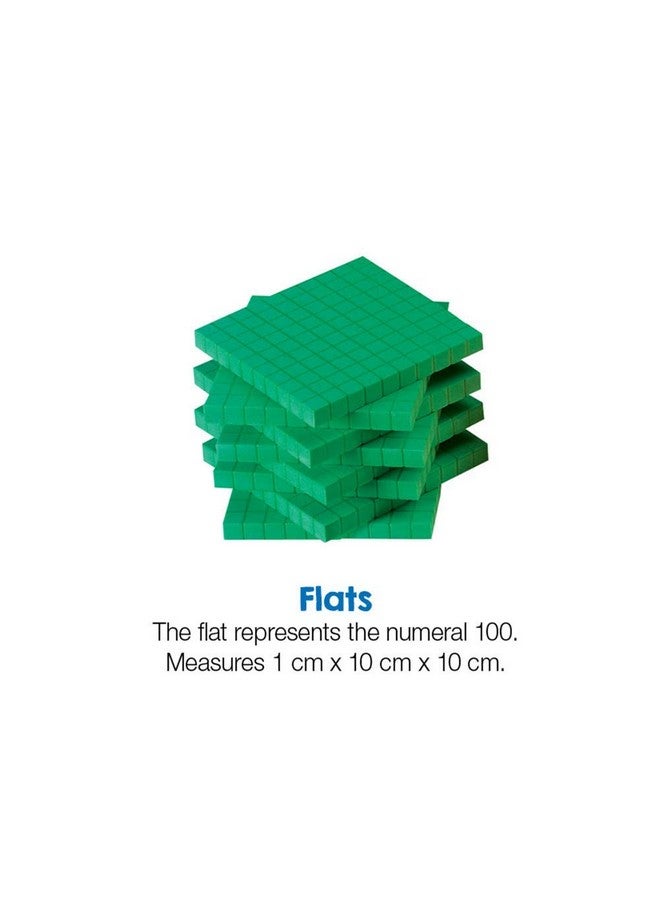 hand2mind hand2mind Green Foam Base Ten Blocks Flats Set, Place Value Blocks, Counting Cubes for Kids Math, Base Ten Blocks Classroom Set, Math Blocks Kindergarten, Base 10 Math Manipulatives (Set of 10) - Image 2