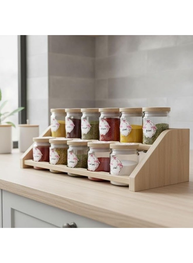 Waterproof Spice & Seasoning Labels – 70-Piece Round Sticker Set for Organizing Jars and Containers, Stylish Kitchen Organization Labels - Image 2