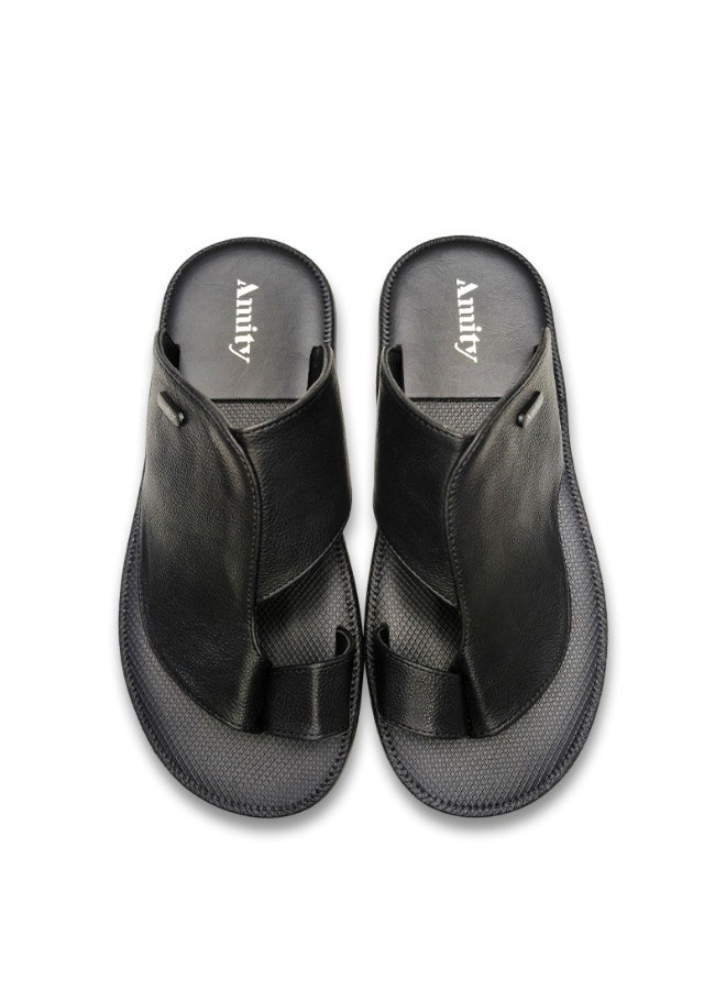 Stylish Men Slippers, Unique Splicing Detail Comfortable Summer Slip On Slides - Image 2