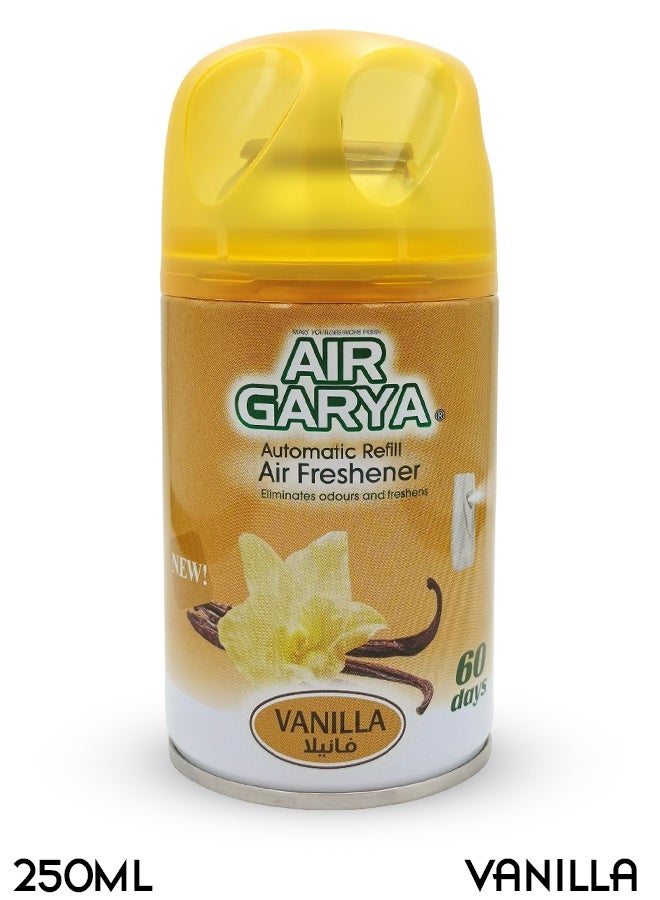 Air Garya Automatic Refill Air Freshener vanilla 250ml – Long Lasting Fragrance, Odour Eliminator, Home & Office Freshening Spray Compatible with Dispensers - Image 1