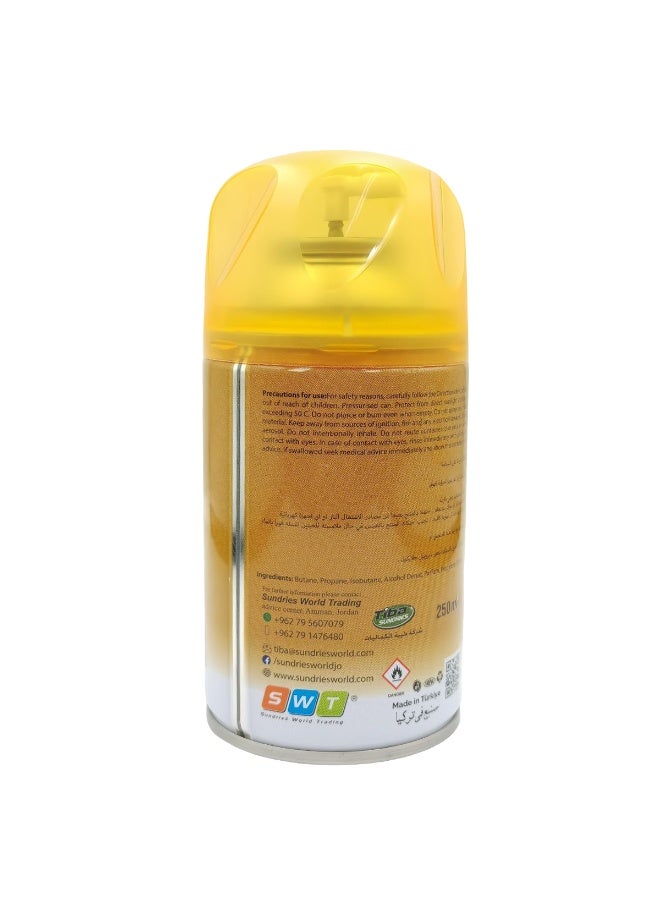 Air Garya Automatic Refill Air Freshener vanilla 250ml – Long Lasting Fragrance, Odour Eliminator, Home & Office Freshening Spray Compatible with Dispensers - Image 3