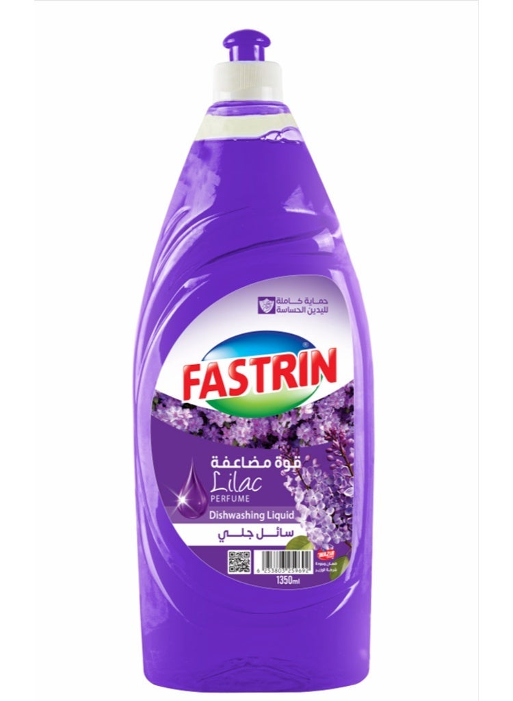 Fastrin Dishwash Liquid 1350ML Lilac Scent | Powerful Grease Removal, Long Lasting Fresh Fragrance | Kitchen Dish Washing Liquid UAE - Image 2