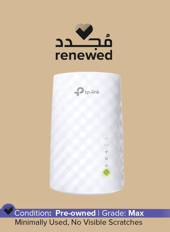 TP-LINK Renewed - RE200 AC750 Dual Band Mesh Wi-Fi Range Extender White - Image 1