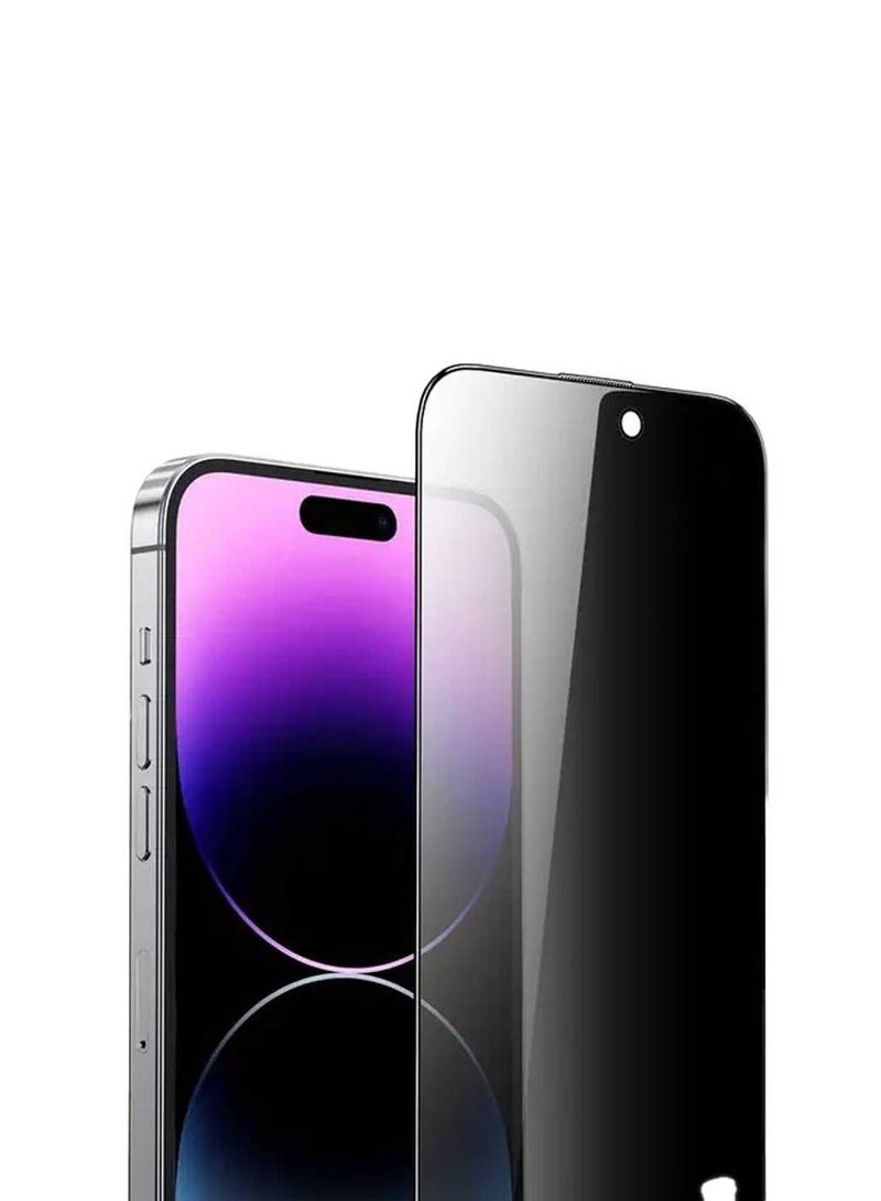 GREEN LION iPhone 15 Pro Screen Protector 3D PV-Pet Pro Privacy Glass / Anti Scratch / Anti Fingerprint / Bubble Free / Grease Resistance / Blocked Side Viewing / Crystal Clear / Highly Responsive - Black - Image 1