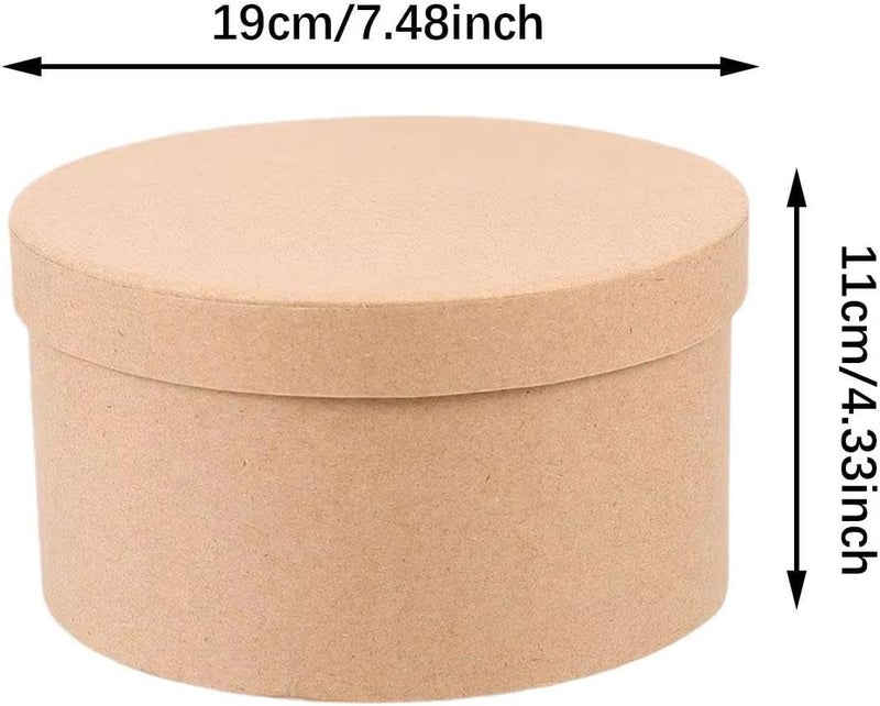 Gift Box with Lid Gift Multifunctional Portable Paper Mache Box Biscuit Case Sweets Box for Donuts Cookies Party, Size L - Image 4