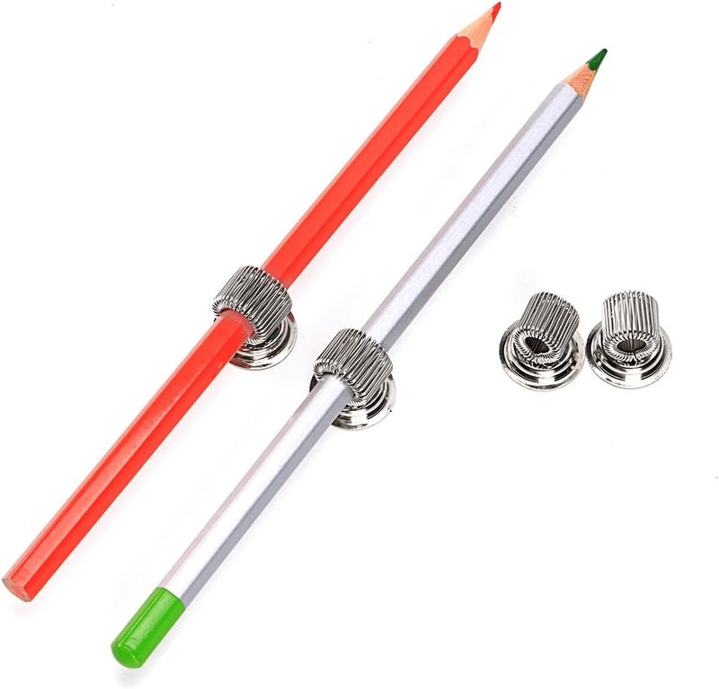 BTSKY Stainless Steel Magnetic Pen Holder Clips - 4 Pack for Refrigerator and Whiteboard - Image 5
