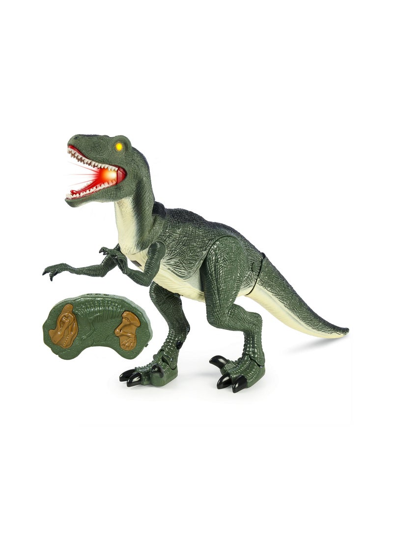 RC Dinosaurs Infrared Jurasic Dinosaur Dragon Robot with Flap Wing, Walking, Lights & Roaring Sound Action, Head Swing Movement Toy for Kids - Image 1