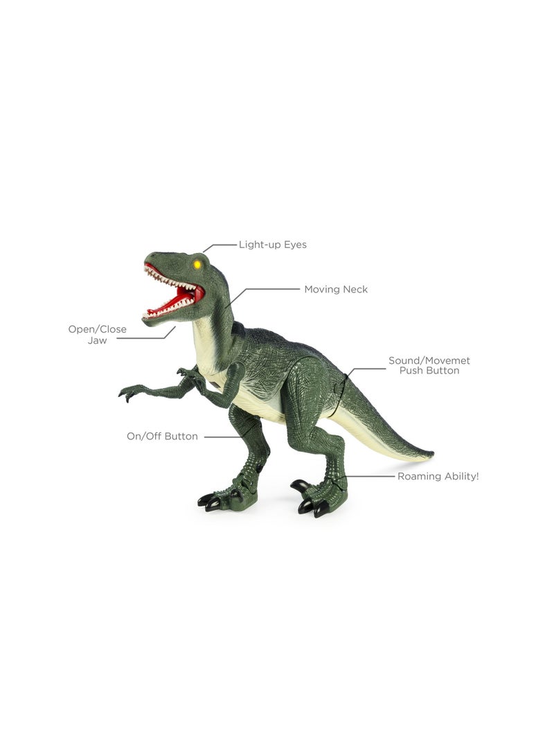 RC Dinosaurs Infrared Jurasic Dinosaur Dragon Robot with Flap Wing, Walking, Lights & Roaring Sound Action, Head Swing Movement Toy for Kids - Image 4