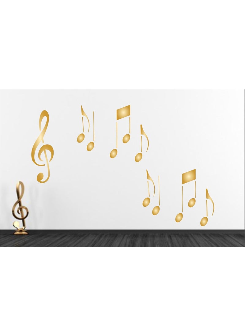 Usnyabni - Music Stencil - 21 x 13.5 inch (L) - Reusable Musical Sheet Notes Notation Treble Clef Stencils for Painting - Use on Paper Projects Scrapbook Journal Walls Floors Fabric Furniture Glass Wood etc. - Image 1