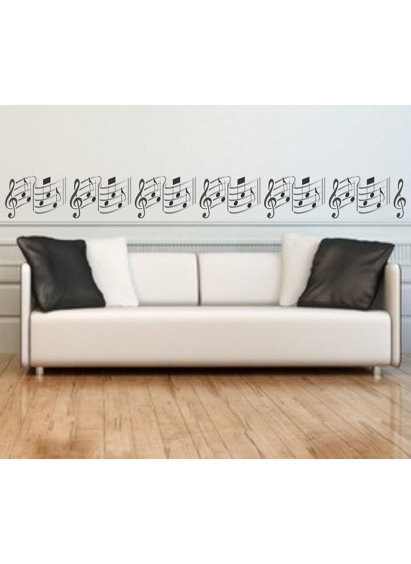 Usnyabni - Music Stencil - 21 x 13.5 inch (L) - Reusable Musical Sheet Notes Notation Treble Clef Stencils for Painting - Use on Paper Projects Scrapbook Journal Walls Floors Fabric Furniture Glass Wood etc. - Image 1