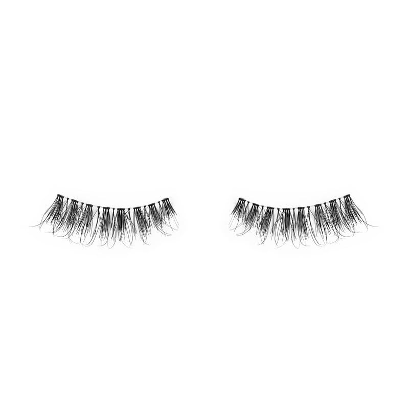 Uroparis 61 Eyelashes for Women — Tapered Handmade Eye Lashes | Lightweight False Lashes with Premium Virgin Hair | Invisible Band | For Glam Look & Enhance Beauty (Black) - 1 Pair - Image 3