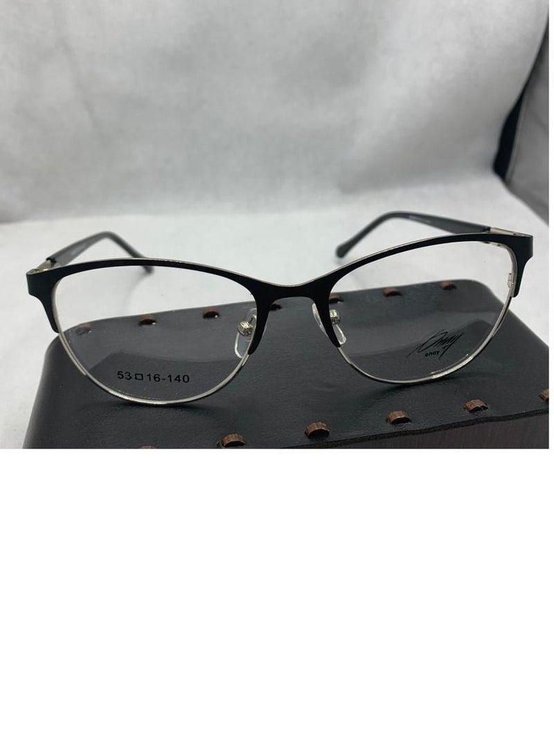 Generic Full Rim Onay H1902A C3 , Cat Eye , Black * Silver , Women - Image 1