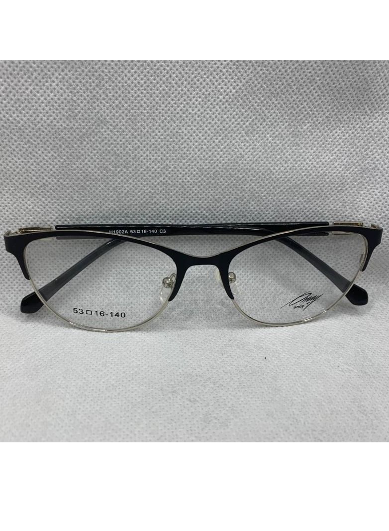 Generic Full Rim Onay H1902A C3 , Cat Eye , Black * Silver , Women - Image 2