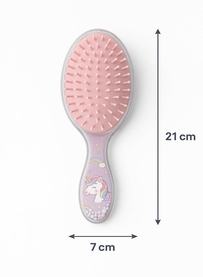 COMBELLE Detangling Hair Brush for Kids, Teens & Adults - Soft Nylon Bristles for Wet & Dry Hair - Pain-Free Comb for Curly, Straight, Thick, Thin Hair - Anti-Slip Grip, Scalp Massage - Image 2