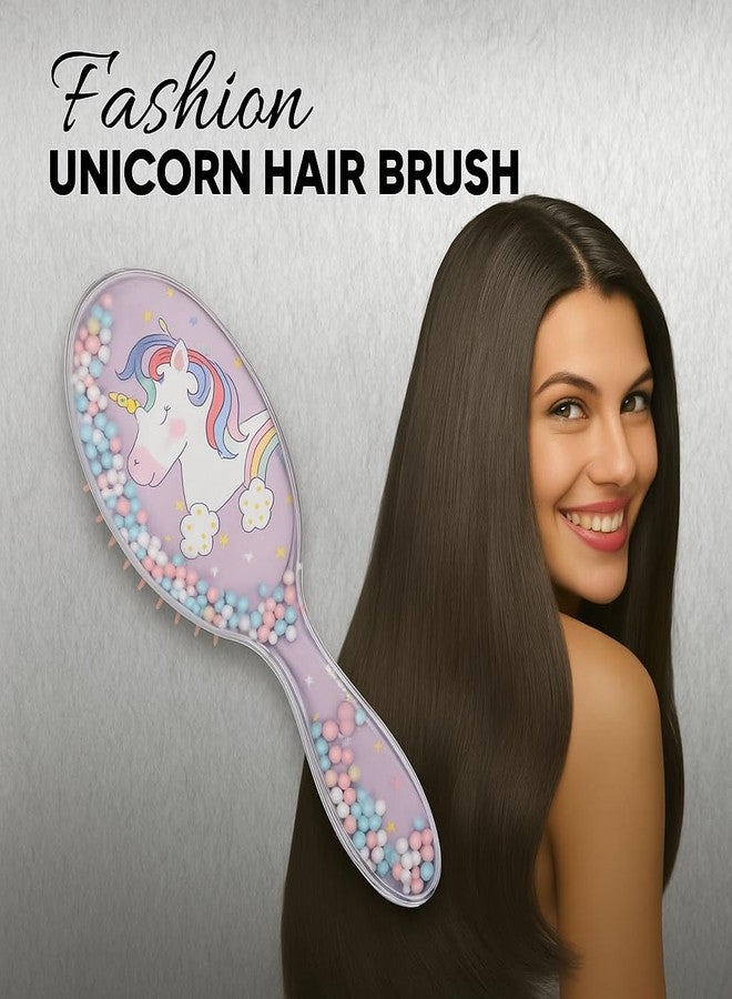 COMBELLE Detangling Hair Brush for Kids, Teens & Adults - Soft Nylon Bristles for Wet & Dry Hair - Pain-Free Comb for Curly, Straight, Thick, Thin Hair - Anti-Slip Grip, Scalp Massage - Image 5