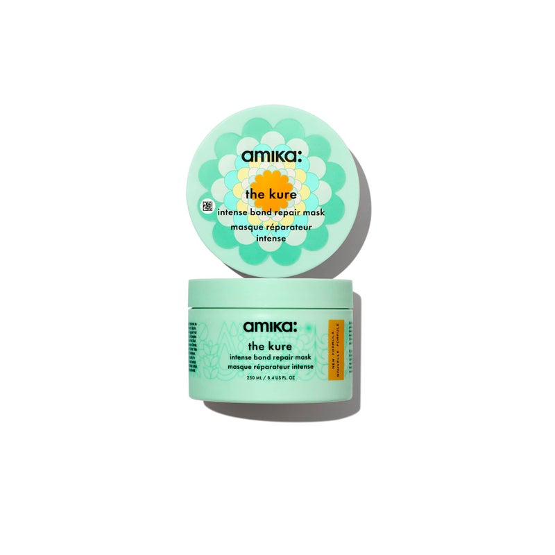Amika the kure intense bond repair mask, 250ml & shampoo, 275ml (Packaging May Vary) - Repairs, strengthens, and hydrates hair while reducing breakage and increasing strength - Image 2
