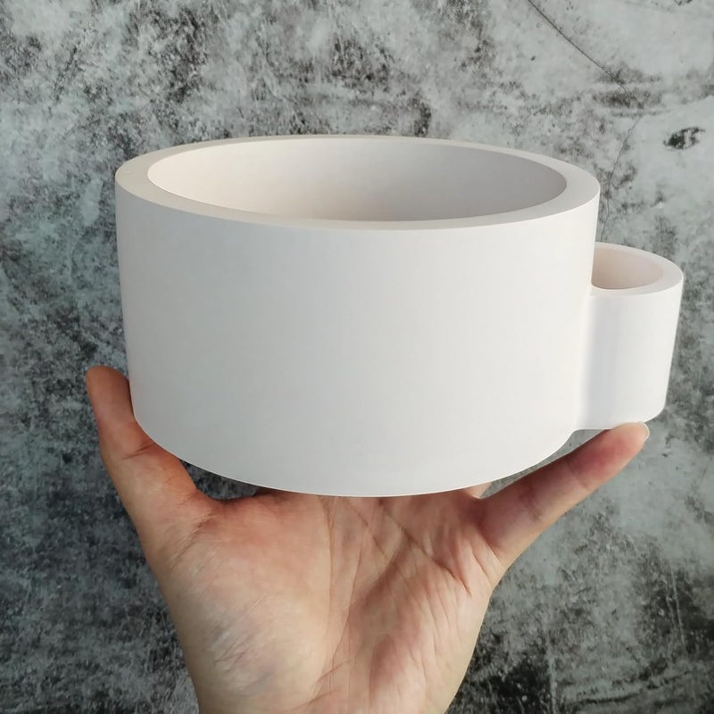FirstTry Candle Holder Vase Resin Mold with Match Holder I 3D Large Round Vessels Silicone Epoxy Casting Mould I Concrete Molds for DIY Handmade Storage Box Plaster Art Crafts Flower Plant Holder - Image 5