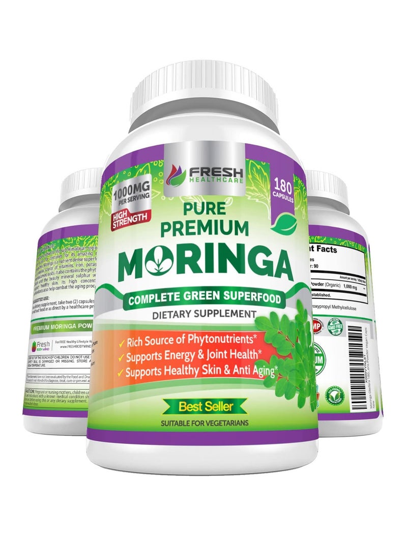 فريش هيلث كير المورينغا أوليفيرا النقي -180 كبسولة - Image 1