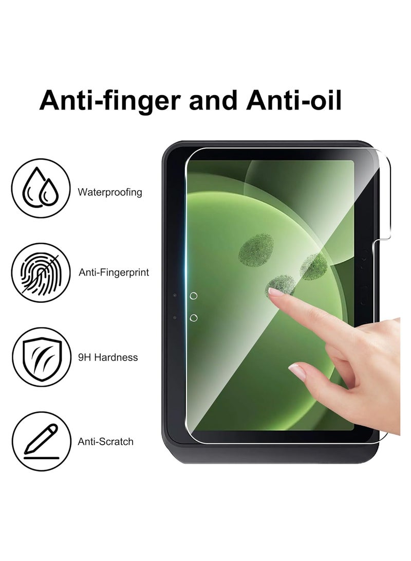 【2+2 Packs】 Compatible Galaxy Tab Active 5 Pro 10.1-inch 2025 (SM-X356B) Screen Protector and Camera Lens Protector Tempered Glass, 9H Hardness Scratch Resistant Fingerprint Resistant - Image 2