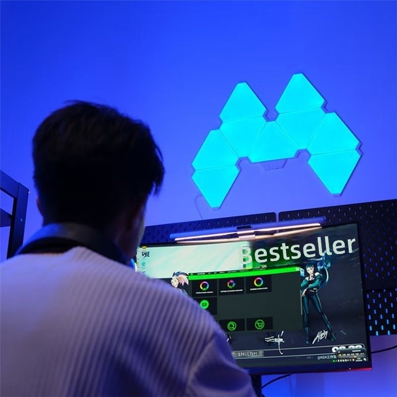 Yeelight Smart Quantum Light Panels Music-Reactive Multi-Color Gaming Study Triangle Light, Works with Mi Home - Image 5