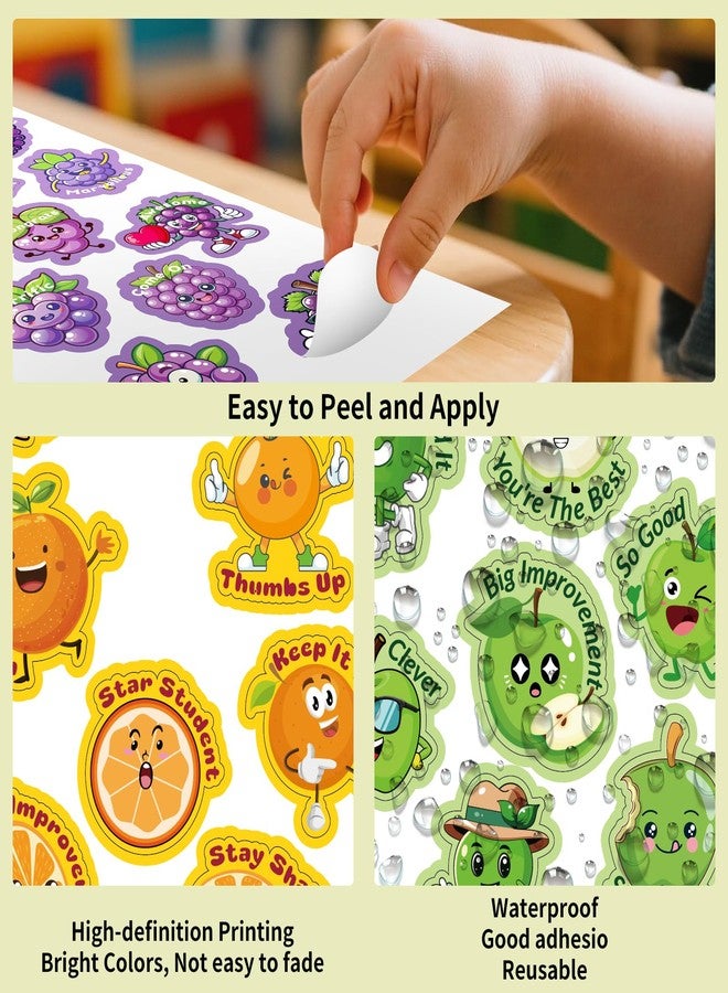 Kalysky Scratch and Sniff Stickers, 360 PCS Reusable Smelly Stickers for Kids, 24 Sheets 12 Different Fruit Food Scents, Non-Toxic Reward Scented Sticker for Kids Classroom Teachers - Image 4