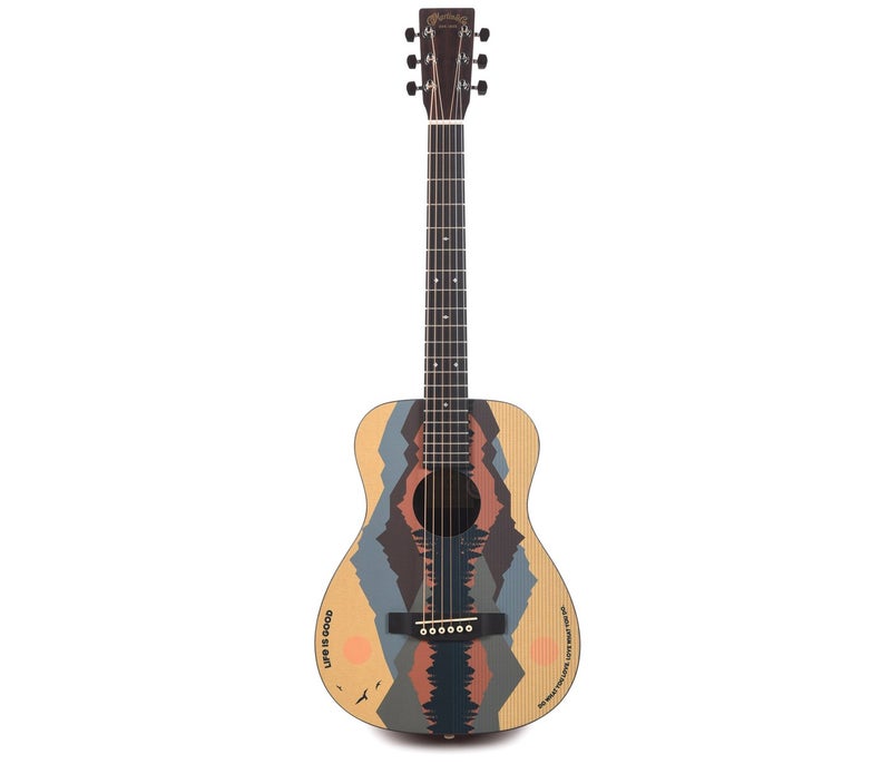 Martin LX1 LIFEISGOOD Little Martin Acoustic Electric Guitar - "Life is Good" - Image 2