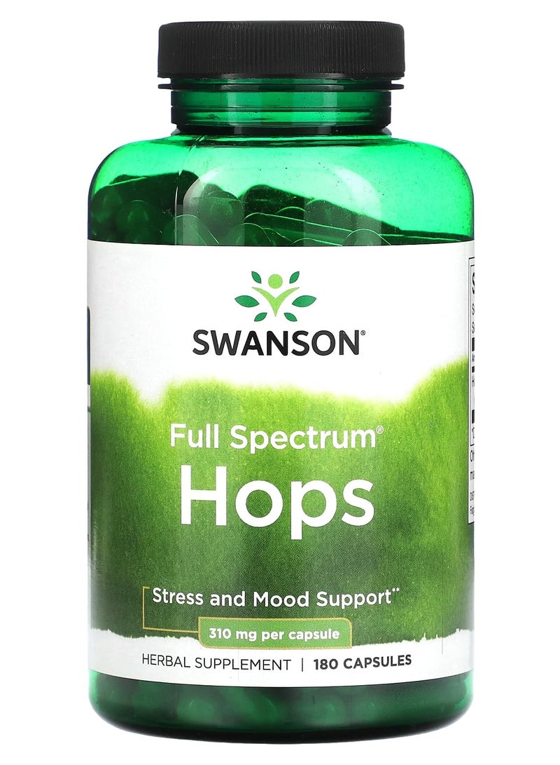 سوانسون مكمل غذائي عشبي دعم الإجهاد والحالة المزاجية - 310 ملجم - 180 كبسولة